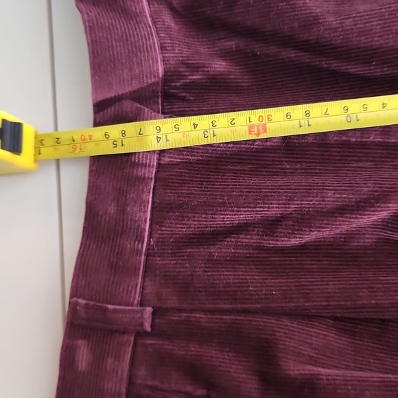 JH Collectabls Shorts Size 16 Corduroy Maroon Runs Smaller Dead Stock New - Picture 12 of 14